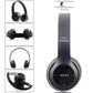 ヘッドホン ワイヤレス Bluetoothヘッドフォン 急速充電 超軽量 マイク付き 重低音 w047B(ブラック)