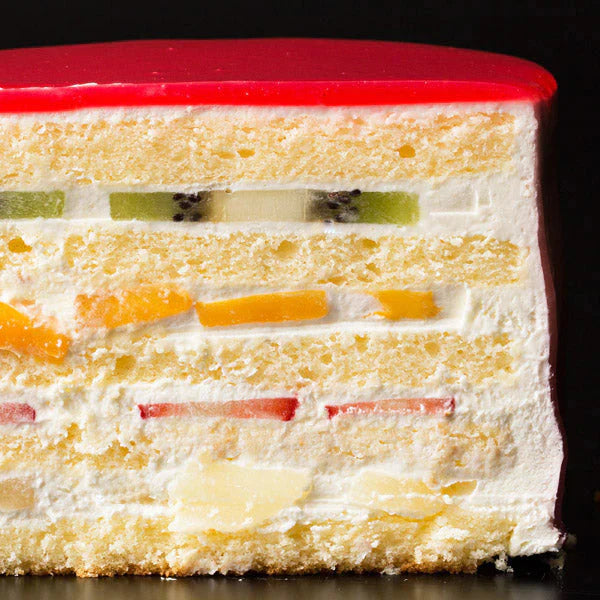 ハートの可愛すぎる 萌え断ケーキ フルーツケーキ 西内花月堂 萌えるほどに可愛い断面のケーキ かわいい 〔 誕生日 バースデーケーキ 誕生日ケーキ お取り寄せスイーツ 〕