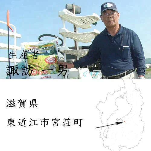 新米 滋賀県東近江産 みずかがみ 白米 10kg 諏訪一男 令和6年産 環境こだわり農産物
