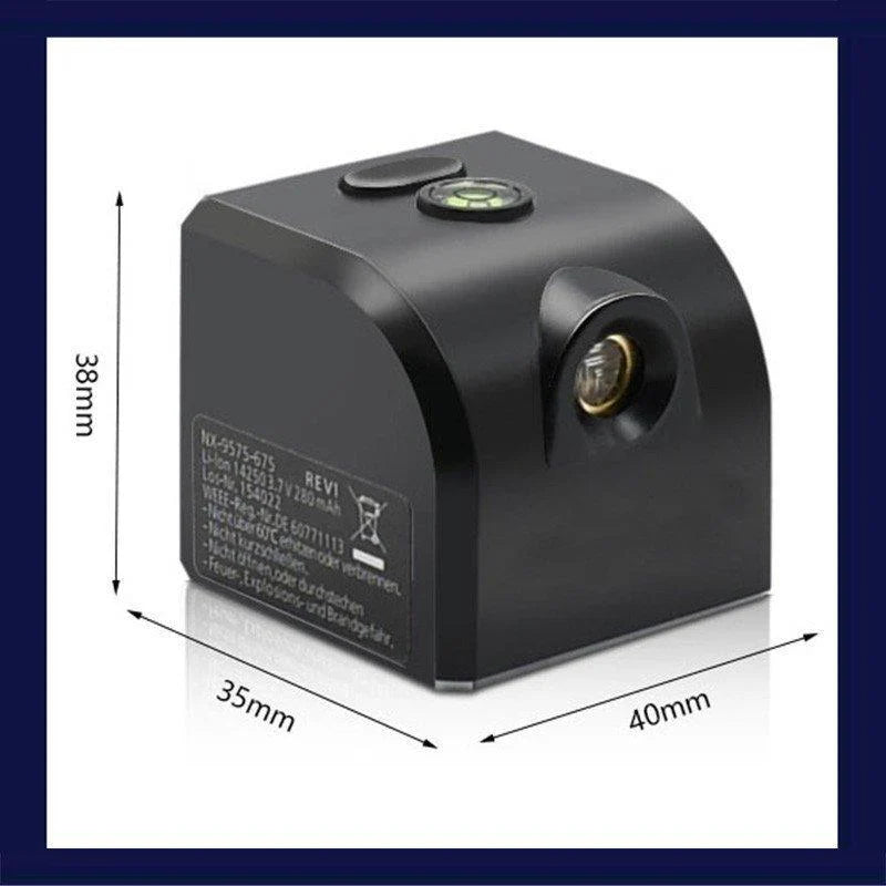 レーザー墨出し器 小型 usb充電式水平器 グリーンレーザー 水準器 屋外 屋内 精確 グリーンライト コンパクト 強力磁石 多様ライン 内装適用 能率を上げ w484F(十字（目盛り付き）)