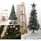 【雪化粧付き】クリスマスツリー おしゃれ 北欧 ヌードツリー 150cm オーナメントなし リアル シンプル スリム 大型 クリスマス Xmas クラシック 置物 店舗用 業務用 ショップ用 簡単組立 クリスマス用品