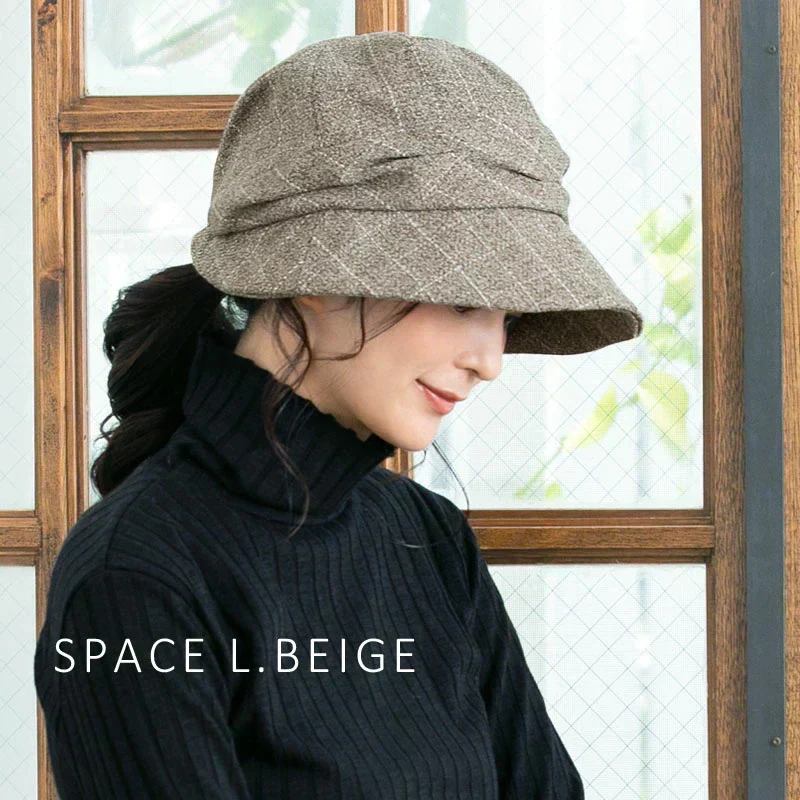 【フリー56-58cm-ブラウン】【商品名：ミラクルキャスダウンHAT】