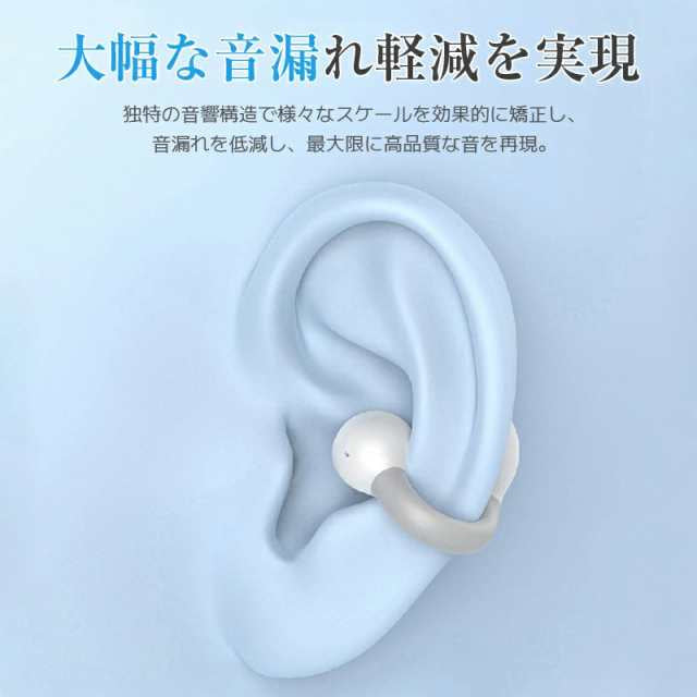 即納 Bluetoothイヤホン 可愛いイヤホン耳かけ式 ワイヤレス 運動 出勤 イヤホン ランニング s068C(グレー)