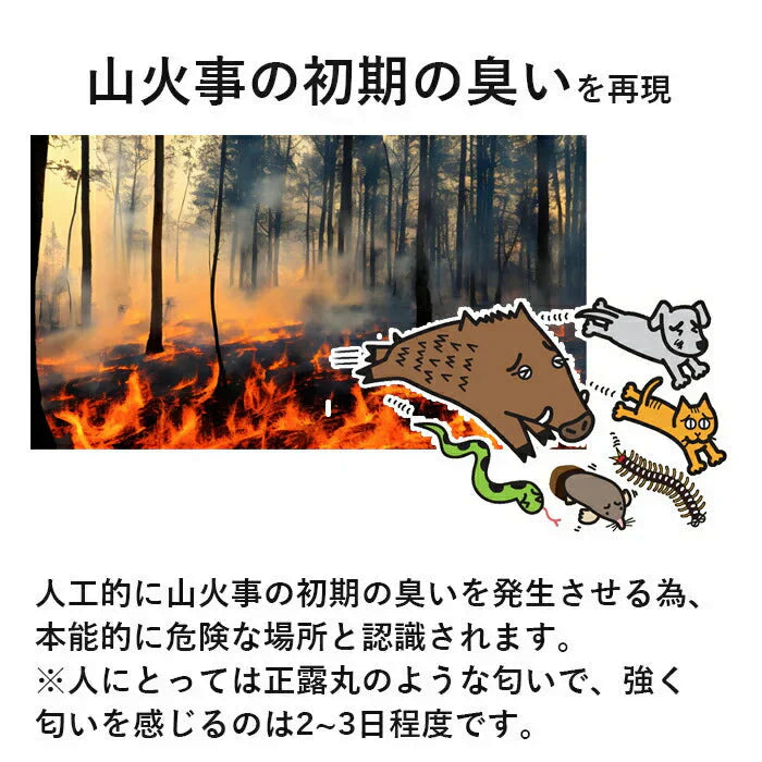 【1回で約2か月有効】害獣 害虫 忌避剤 害獣駆除剤 撃退 動物よけ 1kg / イノシシ タヌキ イヌ ネコ など / 天然強力忌避剤 逃げまんねん 小石タイプ