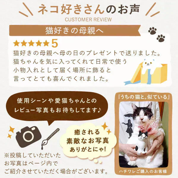 母の日 ギフト 猫一輪挿し（ハチワレ） ドライブーケ（レッド） 猫チョコどら焼き 3個 紅茶 【おいもや】  (5月4日～10日配送) MD