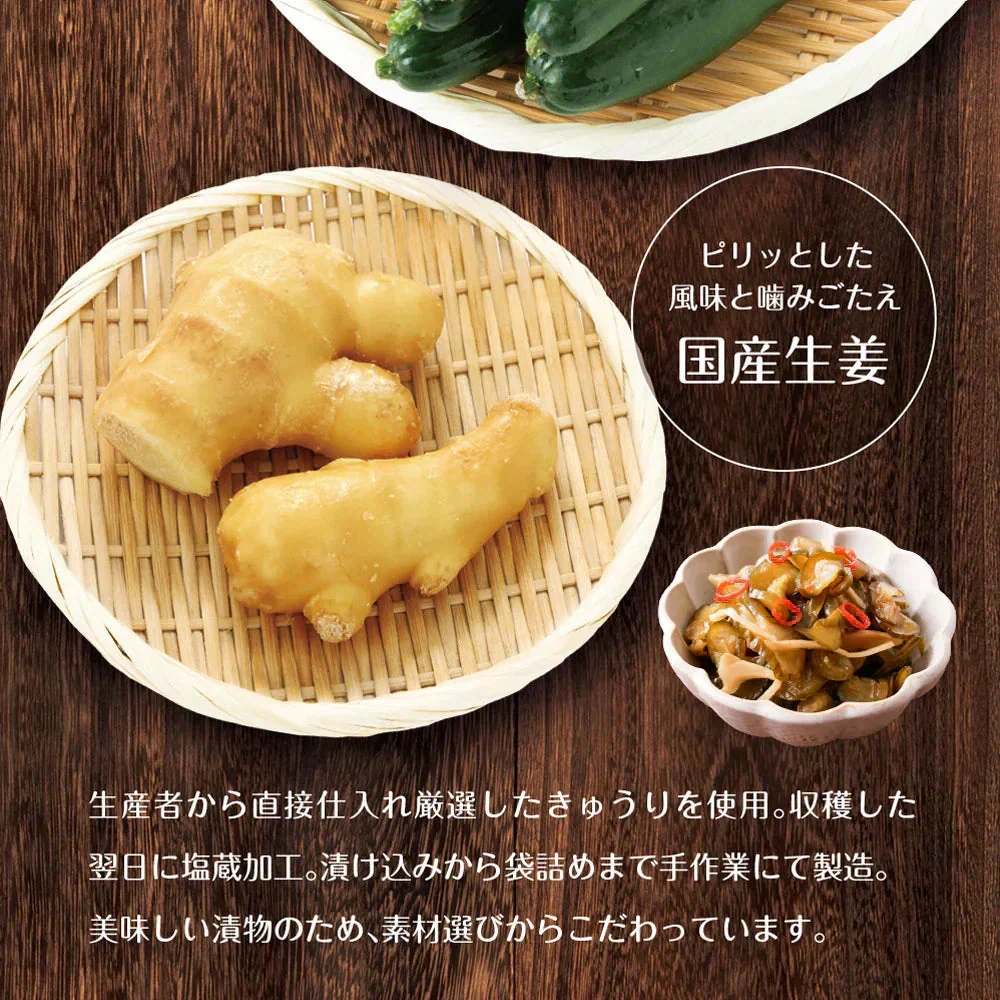 【7個セット】日本橋いなば園 国産きゅうり醤油漬け 100g メール便送料無料