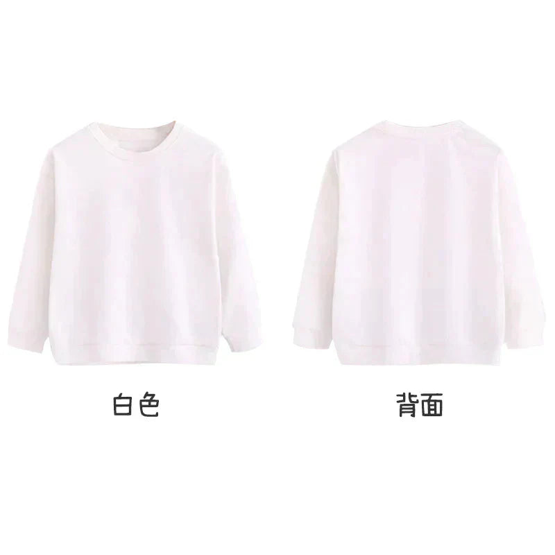 2点セット ブラック 150cm トレーナー1枚 と ズボン1枚 体育 体操服 子供 キッズ 白Tシャツ長袖 黒 グレー パンツ 秋 春 冬 通気性 運動会 イベント 男女兼用 ポップダンス