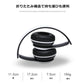 ヘッドホン ワイヤレス Bluetoothヘッドフォン 急速充電 超軽量 マイク付き 重低音 w047B(ブラック)