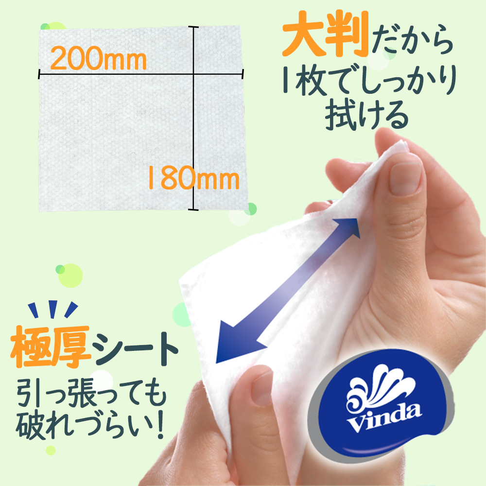 大判・厚手・ノンアルコール99%除菌ウエットティッシュ　蓋つき エンボスシート 無香料 99％除菌認定品　［ 80枚　12パック入り（960枚） ］　送料無料