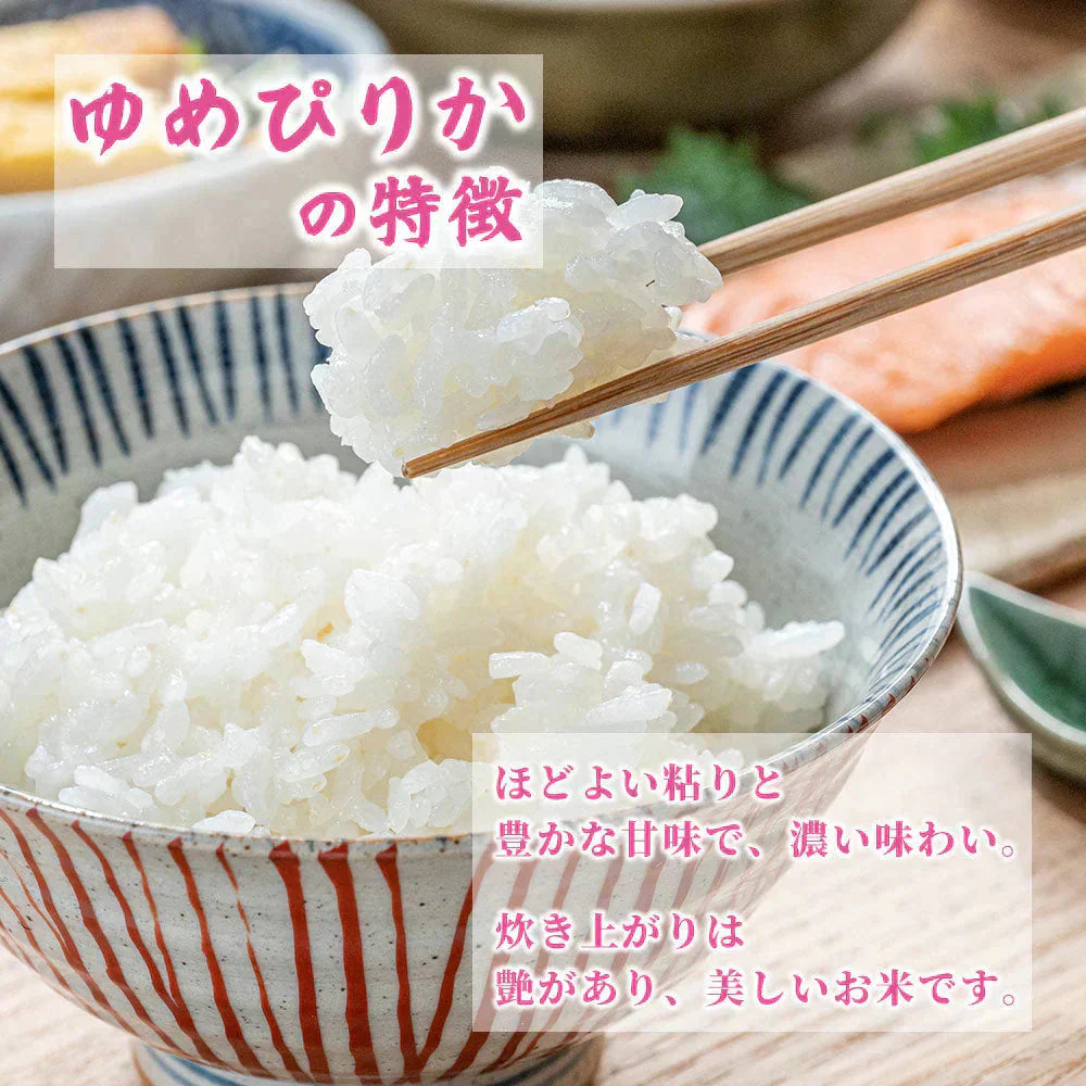 【無洗米】 令和7年産 北海道産 ゆめぴりか 20kg(5kg×4袋) [北海道産ゆめぴりか100％] 単一原料米 送料無料 精米工場からの直送品