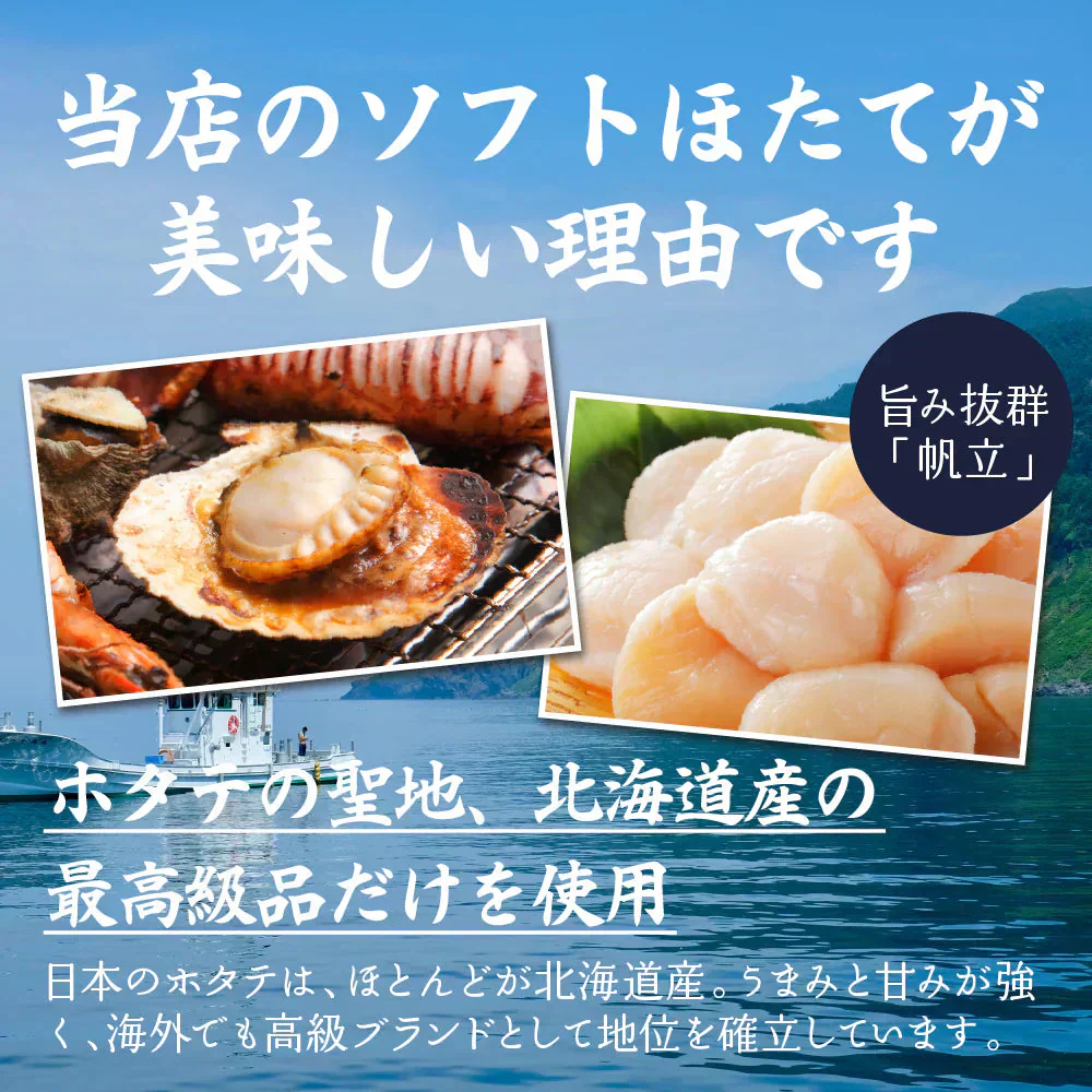 北海道産ソフトほたて干し貝柱 90g