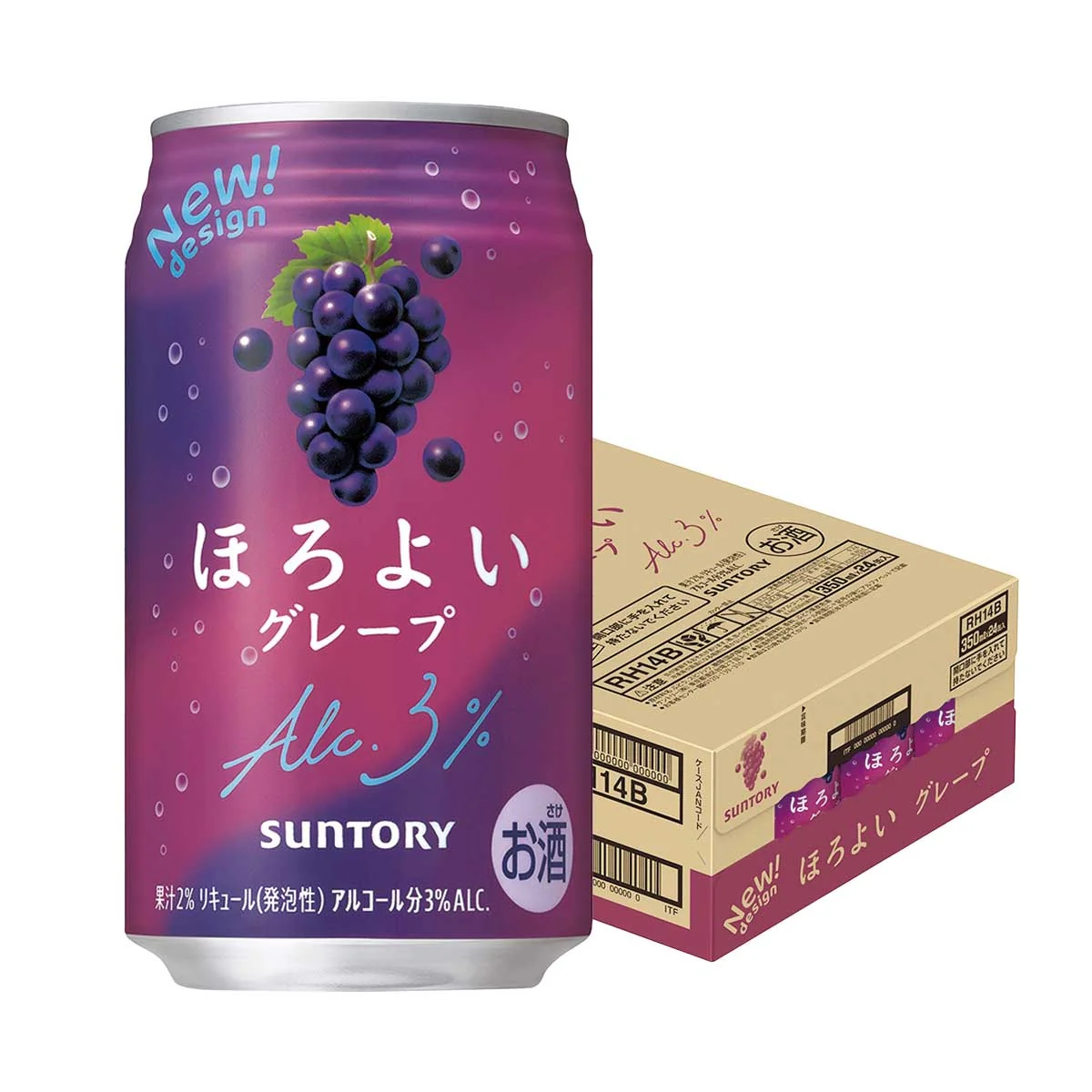 【送料無料】サントリー ほろよい グレープ 350ml×1ケース/24本 【北海道・東北・四国・九州地方は別途送料が掛かります。】