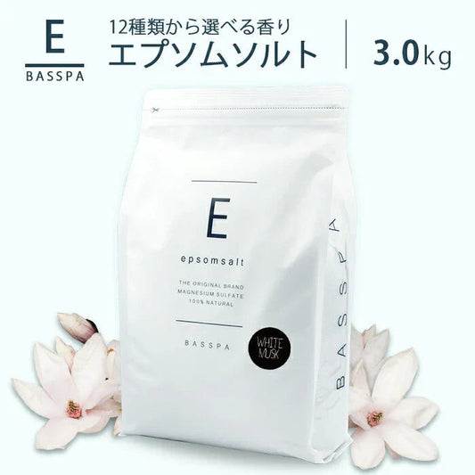 エプソムソルト (3kg) ローズ 硫酸マグネシウム  計量スプーン付き バスパ