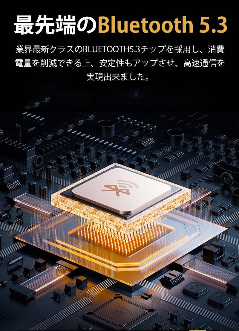 ワイヤレスイヤホン 耳かけ式 Bluetooth5.3 防水防汗 360°回転可能 HiFi高音質 安定装着 クリア通話 低遅延 長時間持続 小型軽量 自動ペアリング ENC通話 s105A(ブラック)