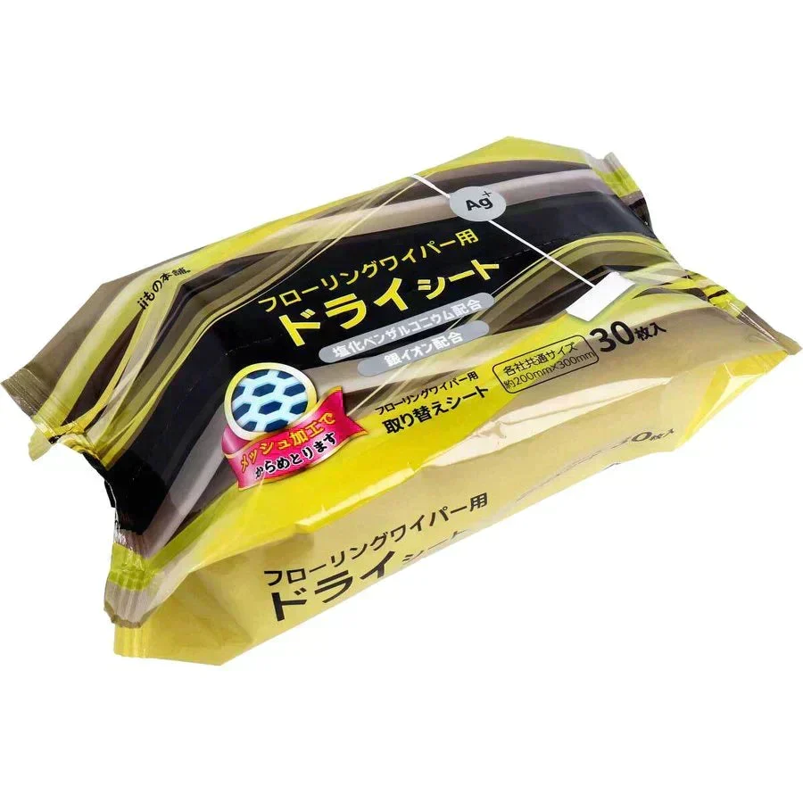 お得な30パックセット フローリングワイパー用ドライシート iiもの本舗 無香料 各社共通サイズ 30枚入X30パック