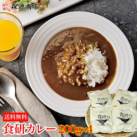 カレー レトルト 食研カレー 200g×4袋 4人前 中辛【業務用販売】( 湯煎 温めるだけ レトルト 日本食研 惣菜 カレー) 常温便 ポイント消化 送料無料 メール便 お取り寄せグルメ 食品 ギフト