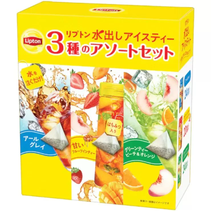 【送料無料】リプトン 水出しアイスティーアソート3種 68個入り