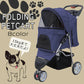 【ネイビー】ペットカート 折りたたみ 3輪 ペットカート 多頭 犬 カート 軽量 小型犬 中型犬 猫 ペットバギー 猫 ドッグカート ペットキャリー ペット用 お散歩カー ペット 折り畳み フォールディング 犬 ドッグ キャット 小動物 ウサギ