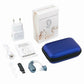 即納 補聴器 集音器 左右両用耳掛け式 充電式 軽量 2種類モード 音質切り替え機能を搭載 シリコーン 両親 高齢者用 敬老の日 日本語説明書付き w591A(ブルー)