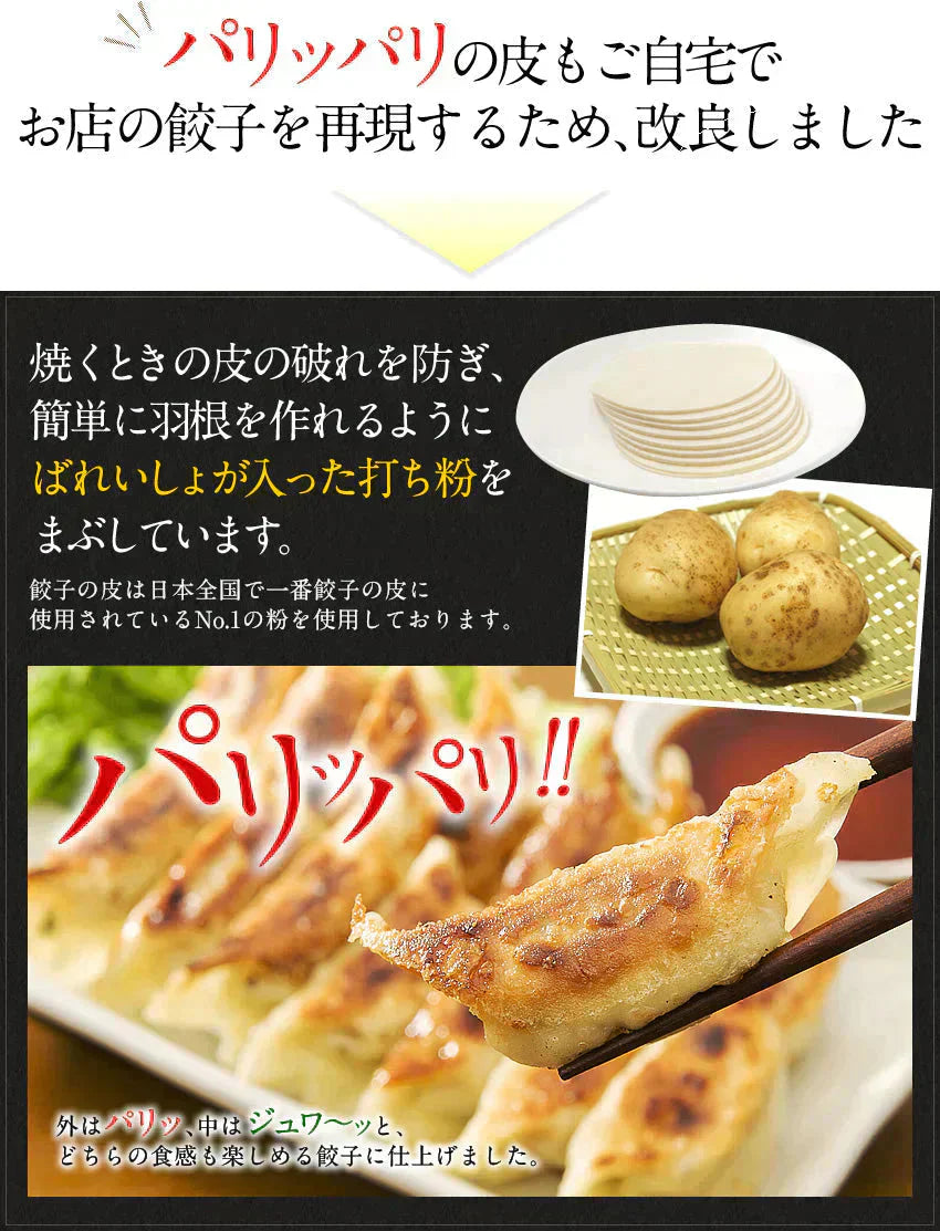 奇跡の一粒すっぴん餃子100個 絶品タレ不要味付き