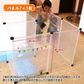 販売中止　ペット 柵 フェンス ケージ 70×50cm 7＋1枚 透明 ペットサークル ゲート 室内 侵入 防止 小型 ペットフェンスン 感染対策 レイアウト ペットハウス 猫 犬