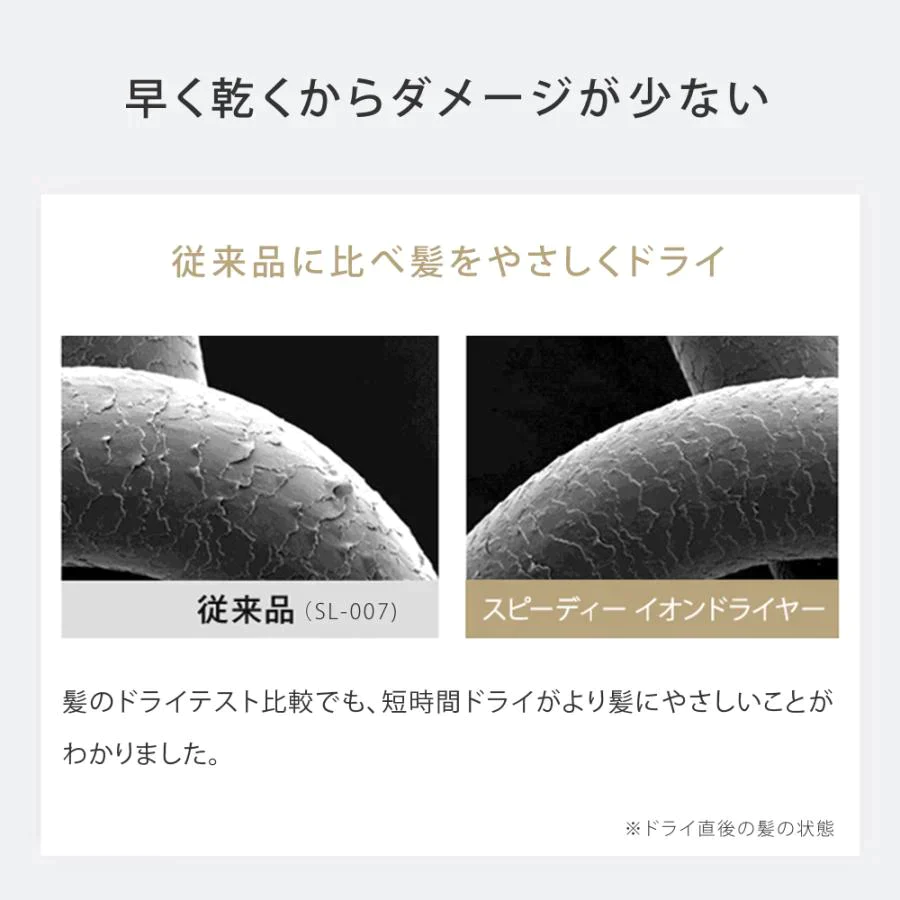 SALONIA スピーディーイオンドライヤー ホワイト