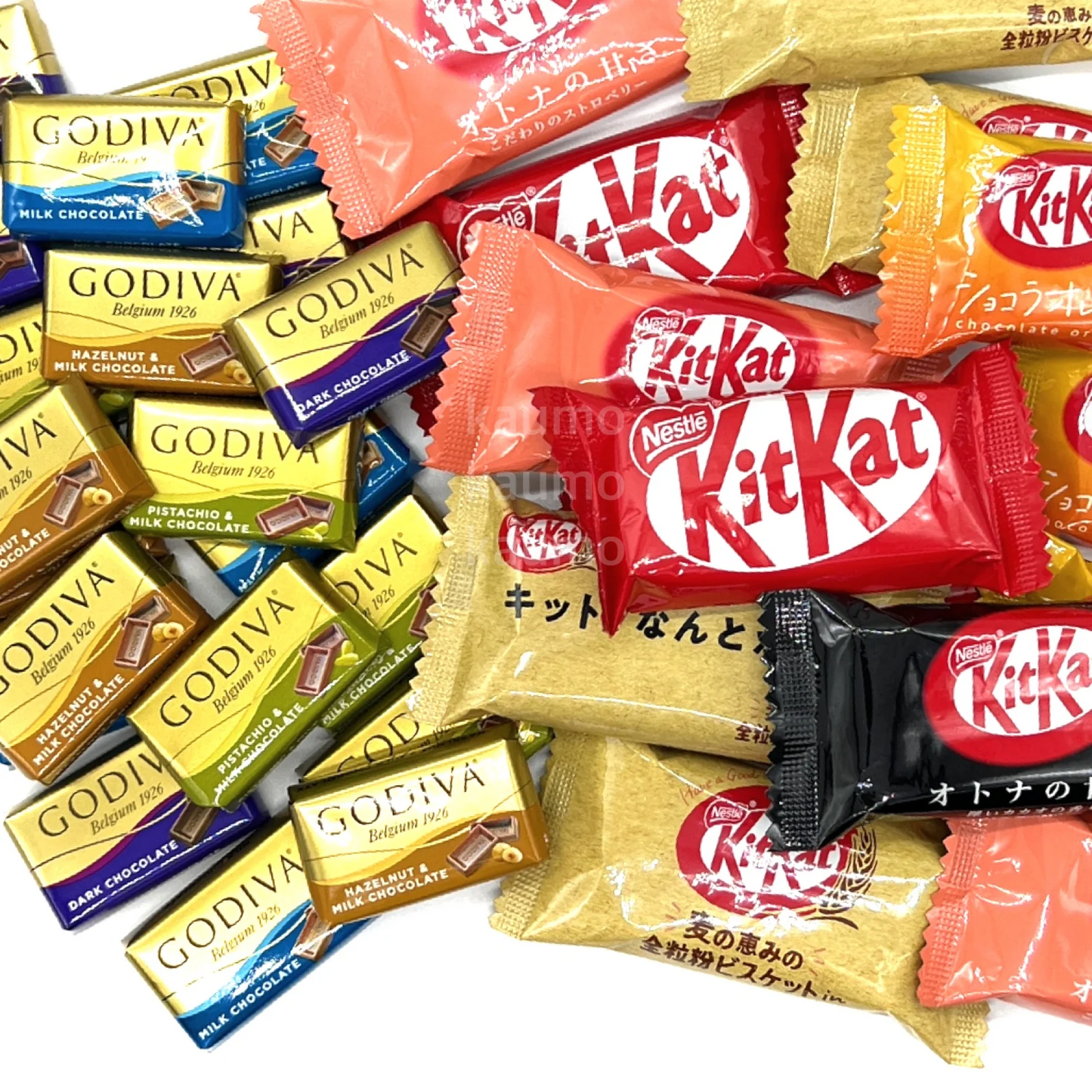ゴディバ ナポリタン 30個 + キットカット 25枚 詰め合わせ セット (食品n30kit25)チョコレート チョコ 詰め合せ アソート バラエティ　※