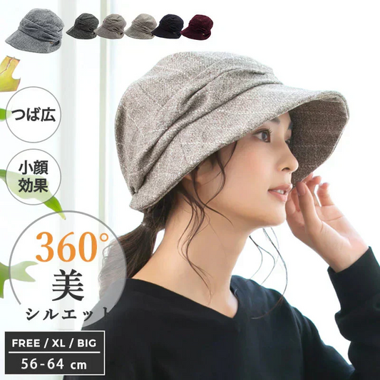 【フリー56-58cm-スペースライトベージュ】【商品名：ミラクルキャスダウンHAT】