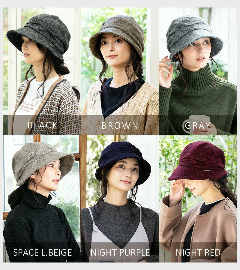 【XL58-61cm-ナイトレッド】【商品名：ミラクルキャスダウンHAT】