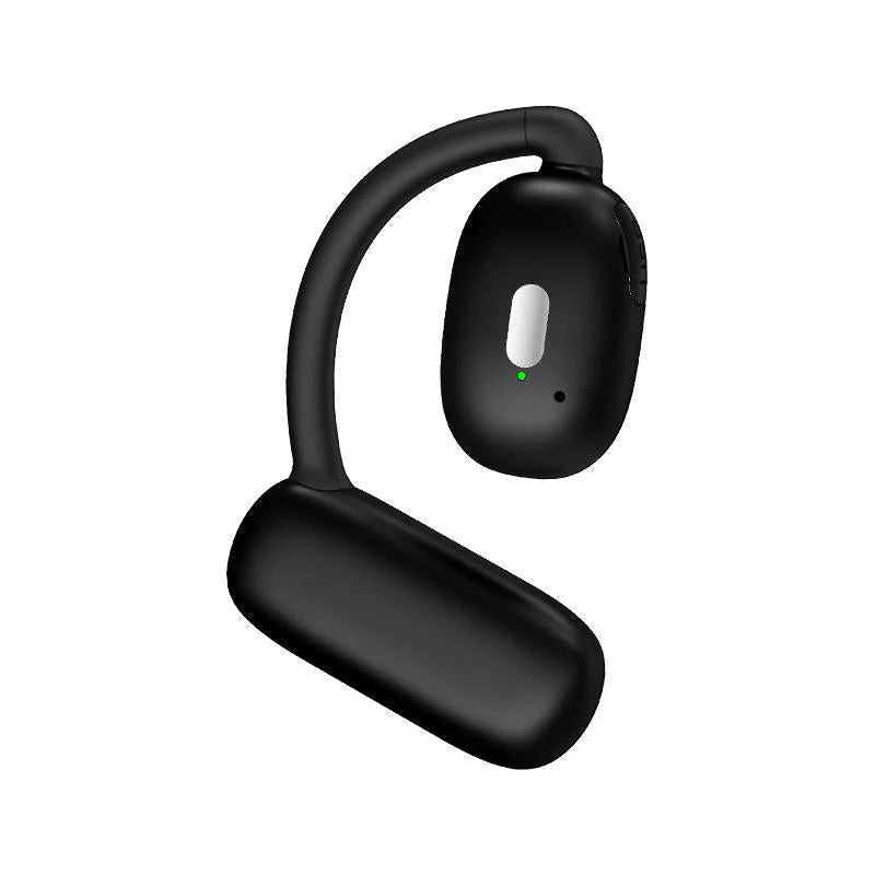 ワイヤレスイヤホン イヤホン Bluetooth5.4 3Dタッチ設計 左右耳兼用 開放型耳掛け式イヤホン TYPE-C充電 大容量バッテリー s093A(ブラック)