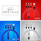 【シルバー】3in1 充電ケーブル USB iPhone Android 全7色 1.2m 超高耐久 断線防止 2.1A Type-C Lightning micro USB  急速充電 充電器 iPhone Android 充電ケーブル マルチ ライトニングケーブル タイプC アンドロイド アイフォン