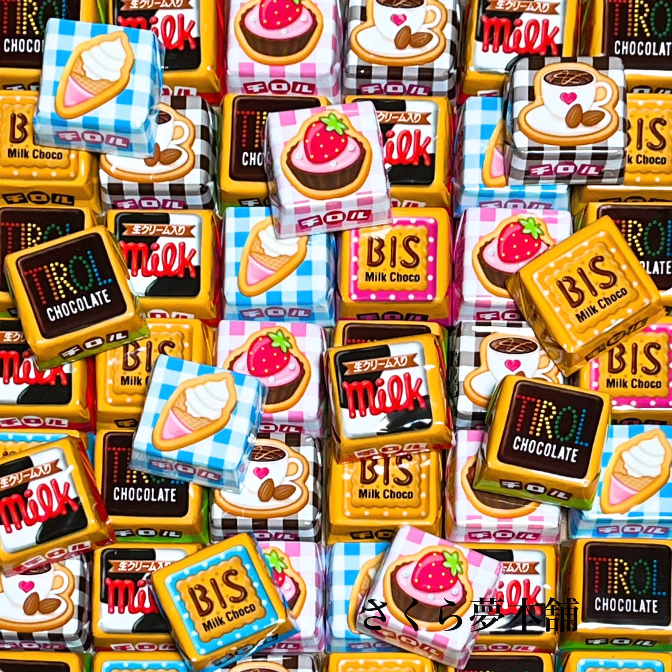【 季節限定 スイートチロルチョコ 6種100個セット 】 バレンタイン ホワイトデー 期間限定 チョコレート チロル ギフト イベント お菓子 駄菓子 ポスト投函