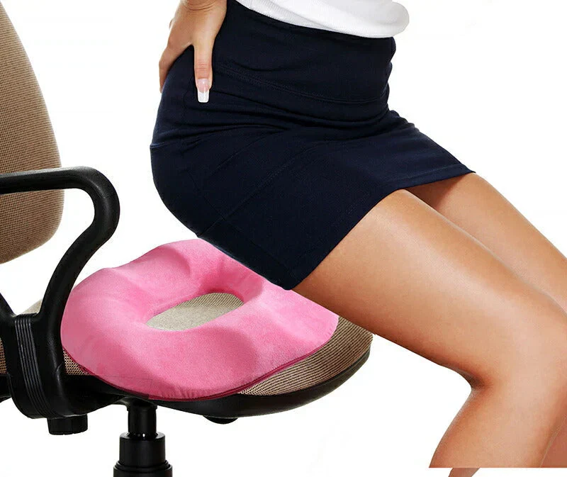 【女性用（ピンク）】クッション ドーナツ 円座 座布団 痔 痔のクッション 産後 出産 女性用 男性用 / お助けおしりクッション 痔いたい君