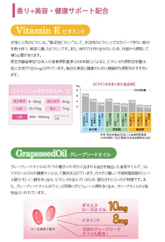 リフレ 薔薇の滴 62粒（約1ヶ月分）高級ダマスクローズオイル100％使用 薔薇の滴 ローズサプリ ばらのしずく バラの滴 フレグランスサプリ 吐息は薔薇 エチケット系サプリ 口臭予防 フレグランス サプリメント 栄養機能食品 ビタミンE サプリメント エチケット 口が臭い ブレスケア ローズ ダマスクローズオイル ブルガリア産 ローズサプリ バラのサプリメント