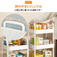 キッチンワゴン 「イエロー」 キッチン収納 スリム 収納棚 収納ワゴン 収納ラック おしゃれ キャスター付き 組立簡単 収納カート 小物 台所収納 洗面所 軽量 組替可能 4段