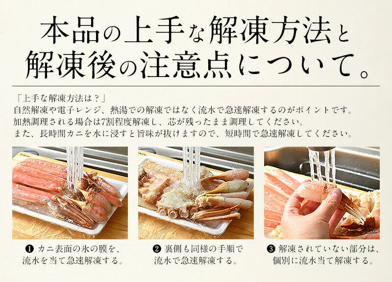カニ お刺身 生 カット済み かに 1.8kg（600g×3箱/総重量2.25kg） 生ずわい ズワイ蟹 海鮮 生かに カニ足 蟹 生ずわいがに 生蟹 ズワイガ二 ずわい蟹 ごちそう 刺身 刺し身 魚介 グルメ 母の日 プレゼント ギフト  母の日思いの 健康【フレッシュセール】