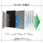 【全て日本国内発送】シャープ 集じんフィルター FZ-W45HF 加湿空気清浄機 フィルター KC-Z45 KC-Y45 KC-45Y2 KC-450Y3 KC-W45 KC-W45Y用 制菌HEPAフィルター fz-w45hf 空気清浄機(互換品/1枚入り)