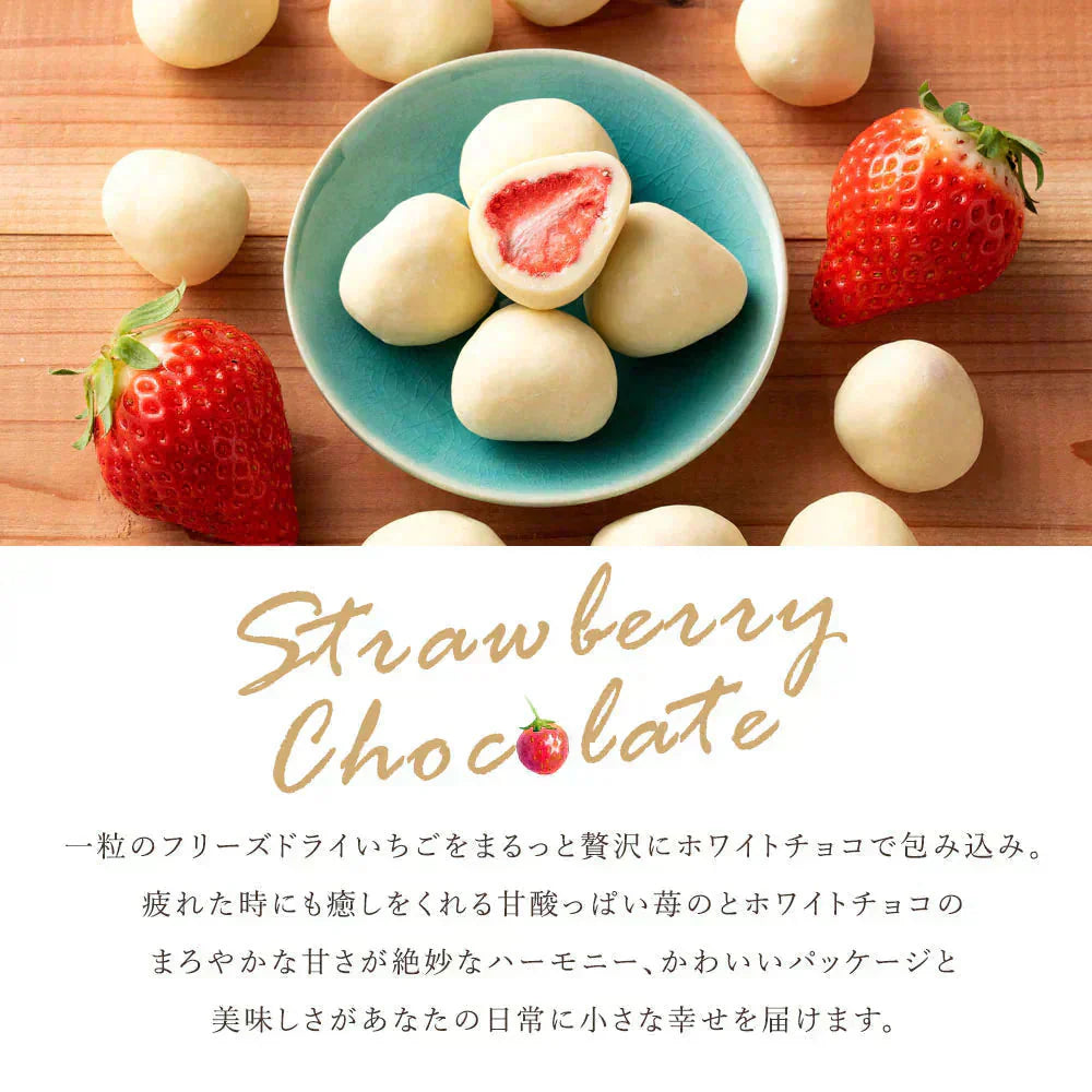 【チョコ常温販売期間終了】 チョコレート まるごと苺チョコレート 3袋セット (1袋あたり15粒入×3) スイーツ チョコ ストロベリー 苺 まるごと ホワイトチョコ いちご スイーツ 贈り物 お返し