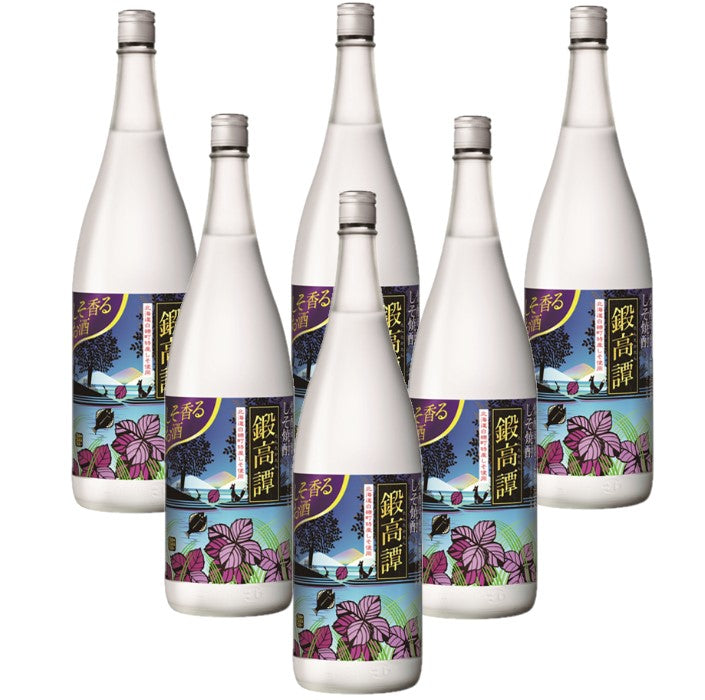 【送料無料】しそ焼酎 鍛高譚 20度 1800ml 1.8L×6本/1ケース【北海道・沖縄県・東北・四国・九州地方は必ず送料が掛かります】