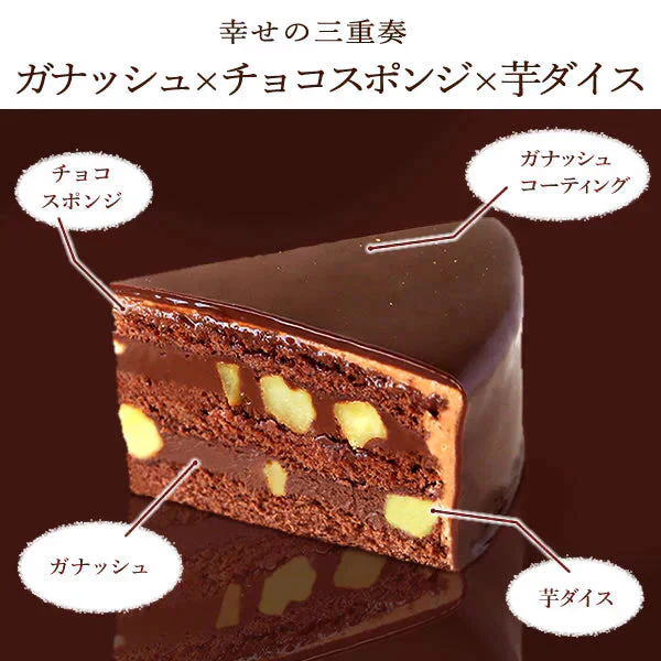 【Xmasケーキ】 ザッハトルテ【おいもや】 4号・2～3人用 クリスマスケーキ XM