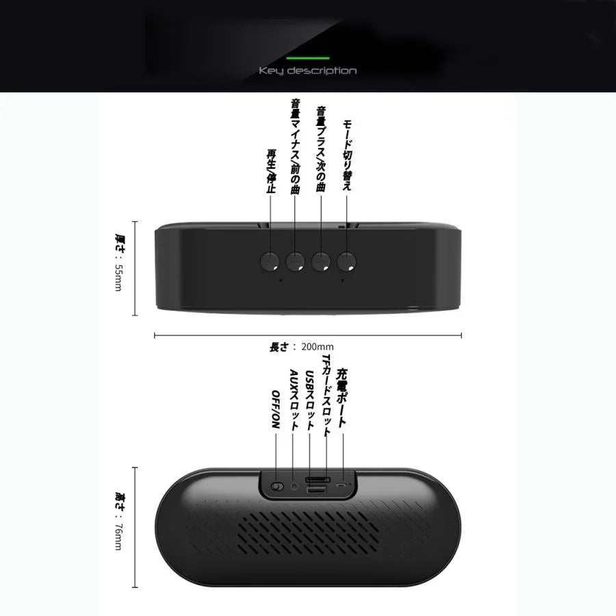 Bluetooth スピーカー デュアルドライバー/ワイヤレススピーカー/内蔵マイク搭載　大容量充電電池AH　高音質 大音量　iPhone & Android対応 w127D(シルバー)