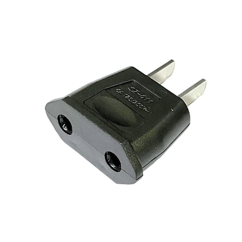 変換プラグ 1個 6A 100-250V 日本国内用 Cタイプ→Aタイプ 純銅 電源 変換アダプター コンセント 海外 旅行 家電 電化製品 軽量 便利グッズ おすすめ