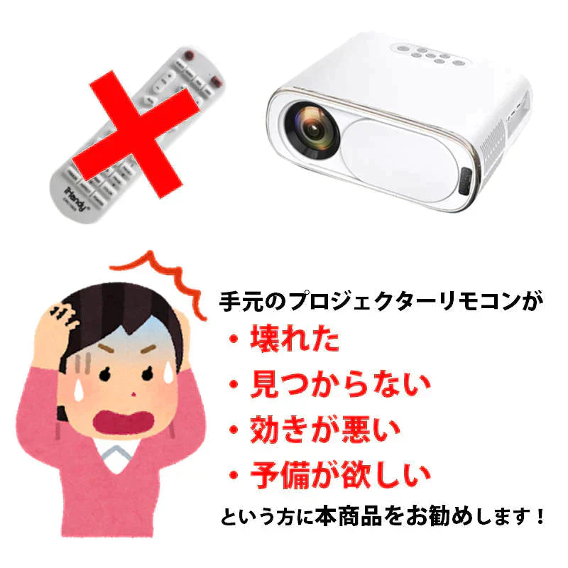 プロジェクター 汎用 リモコン 互換 代用 予備 交換 多機能 便利 簡単操作 最大8-10m EPSON BenQ LG DELL Canon SONY 東芝 パナソニック シャープ 三洋電機 対応