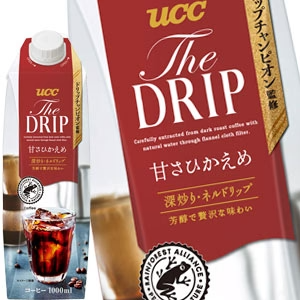 [送料無料] UCC  THE DRIP ザ ドリップ 甘さひかえめ 1000ml紙パック×12本【3〜4営業日以内に出荷】