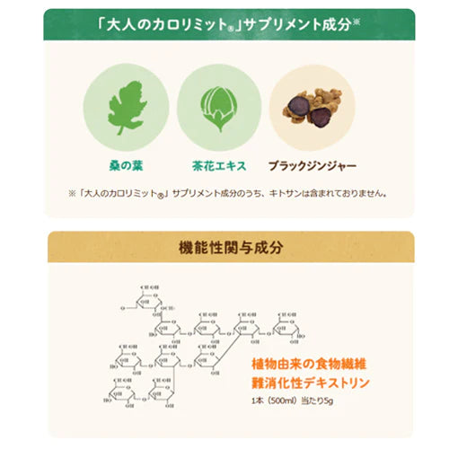 【超得ハイパーSALE】【1ケース】【送料無料】 ダイドー 大人のカロリミット ジャスミンティー プラス 500ml 24本 機能性表示食品 ファンケル ダイドー
