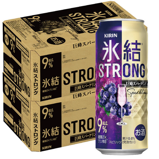 【送料無料】氷結 ストロング 巨峰スパークリング 500ml×2ケース/48本【北海道・沖縄県・東北・四国・九州地方は必ず送料がかかります】