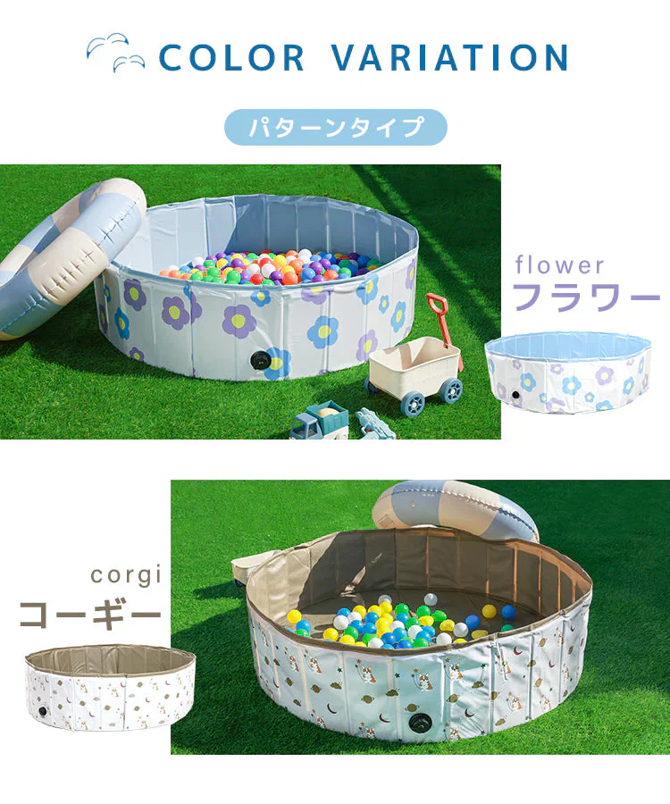 【ブルー】プール 折りたたみ 空気入れ不要 子供プール 120cm プール ベビー用 ペット 犬 バスタブ ボールプール ビニールプール ベランダ 折り畳み プール ベビー キッズ 子供用 プール 水遊び 砂遊び 犬猫 お風呂用 プレイルーム 屋内 屋外