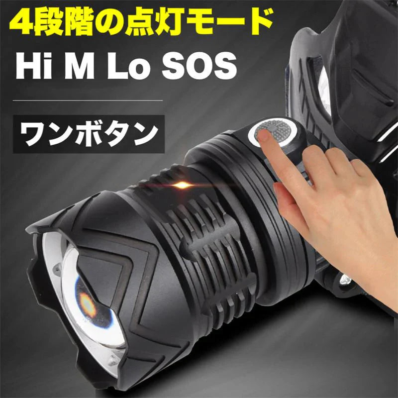 LEDヘッドライト 充電式　5段階の点灯モード w014