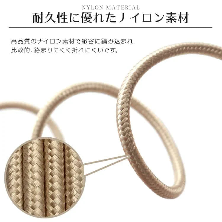 【3本セット】【ネイビー】3in1 充電ケーブル USB iPhone Android 全7色 1.2m 超高耐久 断線防止 2.1A Type-C Lightning micro USB  急速充電 充電器 iPhone Android 充電ケーブル マルチ ライトニングケーブル タイプC アンドロイド アイフォン