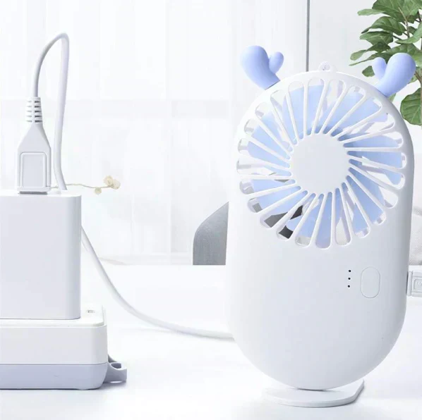 「在庫処分商品」「 ホワイト」卓上扇風機 携帯扇風機 ミニファン ハンディファン USB充電 熱中症対策 オシャレ 7枚羽根 手持ち コンパクト 強風